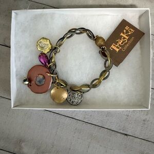 NWT Trèka Collection Multicolor Charm Bracelet